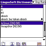 LingvoSoft Dictionary English <-> Romanian for Pal 3.2.92 screenshot